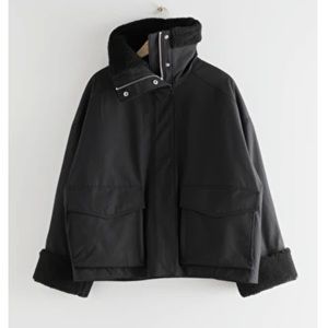 &Other Stories Oversized Boxy Sherling Jacket